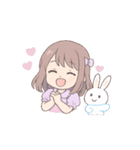 超使える♡うさぎと女の子のゆるかわ日常（個別スタンプ：15）