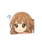 動く！うるうるガールと白うさぎの日常（個別スタンプ：6）