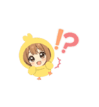 動く！うるうるガールと白うさぎの日常（個別スタンプ：7）