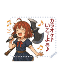 バトルアクス 少女 かわいい ギャグ (文字)（個別スタンプ：11）