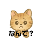 白猫、茶猫、縞猫（個別スタンプ：2）