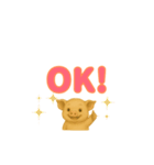 子ブタのぷーすけデカモジ（個別スタンプ：21）