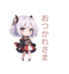 着物むすめの日常スタンプ（個別スタンプ：1）