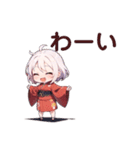 着物むすめの日常スタンプ（個別スタンプ：5）