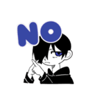 一自久くんと黒永くん。（個別スタンプ：2）