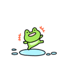 動くしょぼいカエル（個別スタンプ：9）