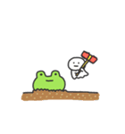 動くしょぼいカエル（個別スタンプ：22）