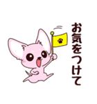 いやしの日常 チワワ (ピンク)（個別スタンプ：21）