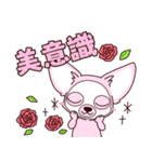 いやしの日常 チワワ (ピンク)（個別スタンプ：25）