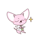 いやしの日常 チワワ (ピンク)（個別スタンプ：32）