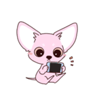 いやしの日常 チワワ (ピンク)（個別スタンプ：37）