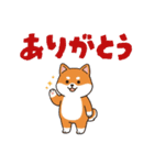 柴犬コーギーちゃん 家族で使えるスタンプ（個別スタンプ：12）