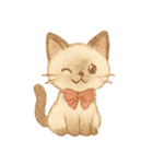 シャム猫mimi♪デカ文字スタンプ（個別スタンプ：40）