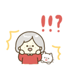 毎日かわいいおばあちゃん♡でか文字（個別スタンプ：16）
