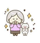 毎日かわいいおばあちゃん♡でか文字（個別スタンプ：19）