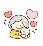 毎日かわいいおばあちゃん♡でか文字（個別スタンプ：27）