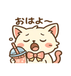 ぽちゃねこ☀️タピと夏休み！（個別スタンプ：1）
