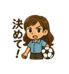 サッカーママの応援！スタンプ（個別スタンプ：10）