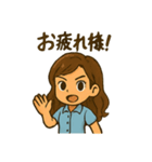 サッカーママの応援！スタンプ（個別スタンプ：15）