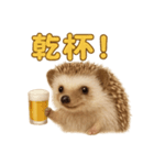 週末だ！ハリネズミのご褒美ラインスタンプ（個別スタンプ：6）