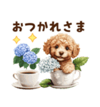 トイプードルの梅雨のキモチ（個別スタンプ：2）
