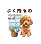 トイプードルの梅雨のキモチ（個別スタンプ：21）