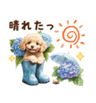 トイプードルの梅雨のキモチ（個別スタンプ：23）