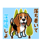 毎日使える♪ビーグルの気持ち伝える（個別スタンプ：21）