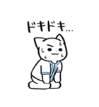 野球ねこ応援団・水色チームVer. その2（個別スタンプ：21）