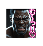 ※やきもちを焼く⁉︎ 可愛いゲイの黒人男性（個別スタンプ：9）