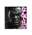 ※やきもちを焼く⁉︎ 可愛いゲイの黒人男性（個別スタンプ：15）