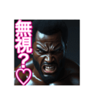 ※やきもちを焼く⁉︎ 可愛いゲイの黒人男性（個別スタンプ：16）