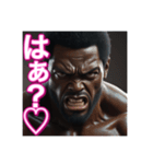 ※やきもちを焼く⁉︎ 可愛いゲイの黒人男性（個別スタンプ：20）