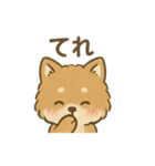 愛を伝えるふわふわ柴犬スタンプ（個別スタンプ：4）