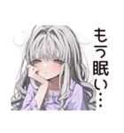 即寝落ちの早寝女子（個別スタンプ：4）