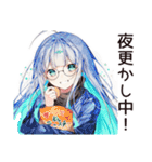 夜型女子の深夜トーク☆（個別スタンプ：4）