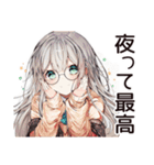 夜型女子の深夜トーク☆（個別スタンプ：31）