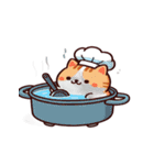 お風呂猫 無表情,（個別スタンプ：1）