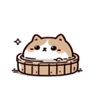 お風呂猫 無表情,（個別スタンプ：11）