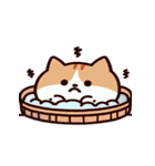 お風呂猫 無表情,（個別スタンプ：29）