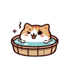 お風呂猫 無表情,（個別スタンプ：32）