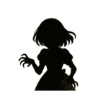 恐怖と可愛さの彼女（個別スタンプ：11）