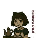 恐怖と可愛さの彼女（個別スタンプ：16）