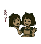 恐怖と可愛さの彼女（個別スタンプ：24）