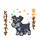 ミニチュアシュナウザーの気持ち伝える日常（個別スタンプ：8）