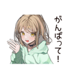 ゆるパーカーちゃん♡ペットとの休日（個別スタンプ：14）