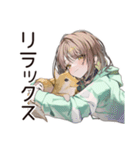 ゆるパーカーちゃん♡ペットとの休日（個別スタンプ：28）