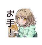 ゆるパーカーちゃん♡ペットとの休日（個別スタンプ：32）