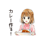 ふつうの女の子★週末作り置き（個別スタンプ：25）