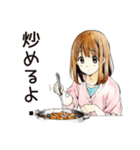 ふつうの女の子★週末作り置き（個別スタンプ：26）